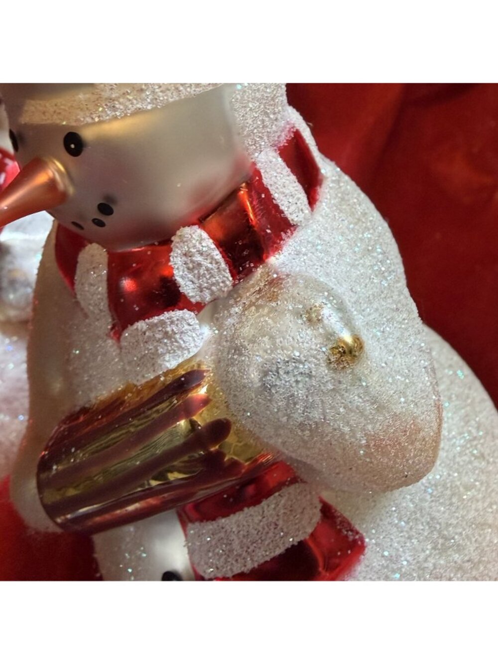 Williams Sonoma Limited Edition Baker Chef Snowman Glass Holiday Ornaments 2005 - Picture 9 of 16